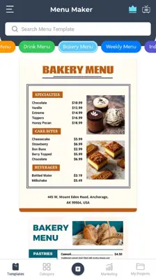 Menu Maker android App screenshot 4